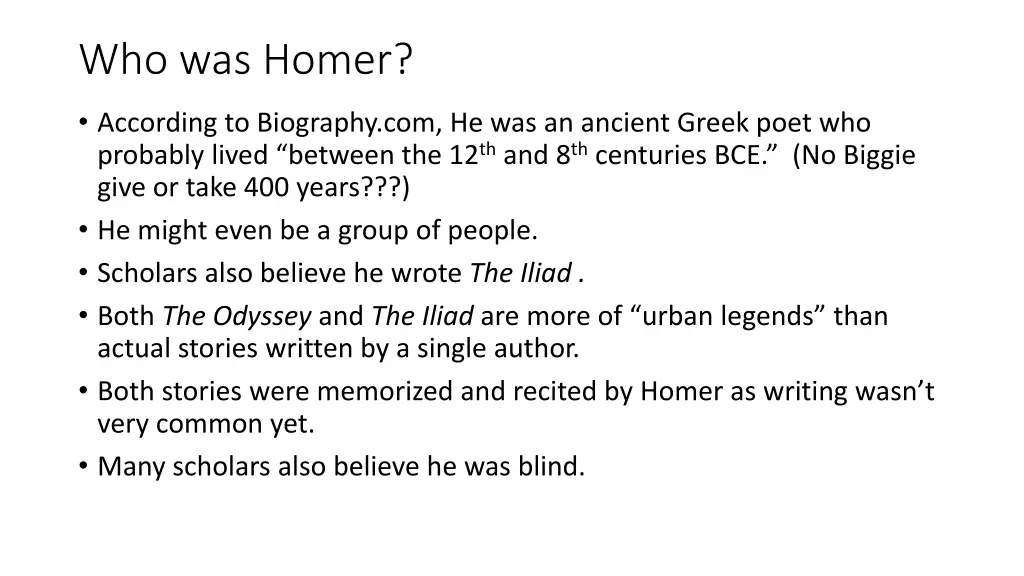 who was homer