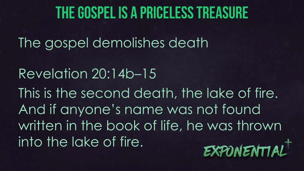 the gospel demolishes death 1