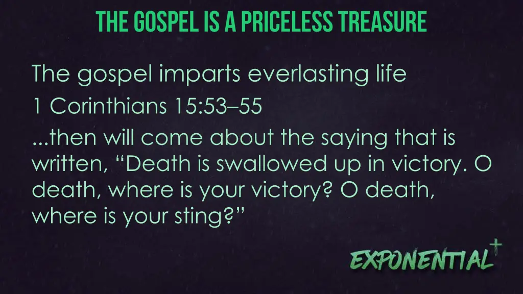 the gospel imparts everlasting life 1 corinthians 1