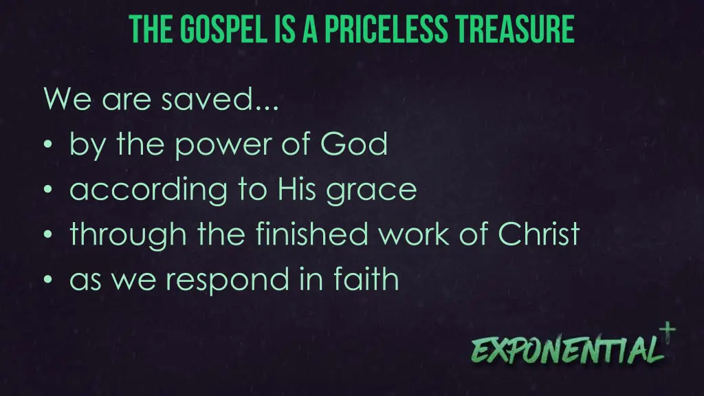 we are saved by the power of god according