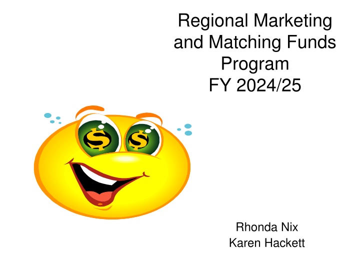 regional marketing and matching funds program