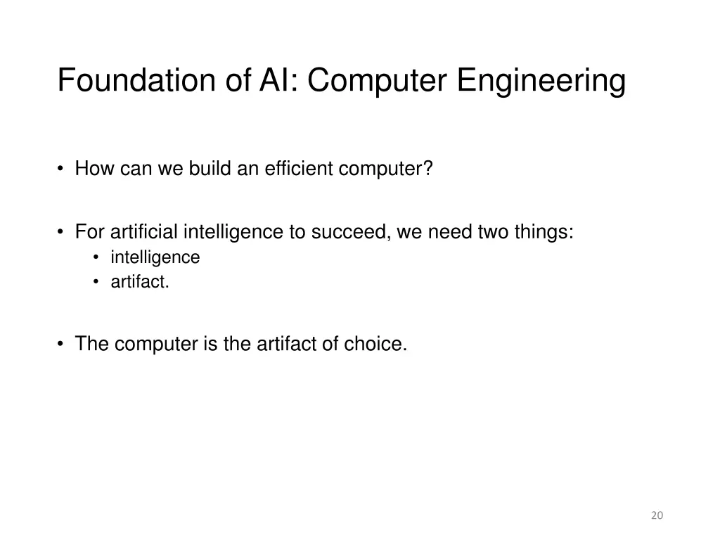 foundation of ai computer engineering