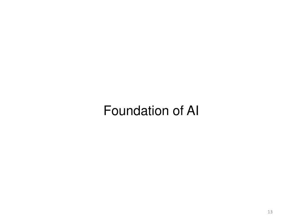 foundation of ai