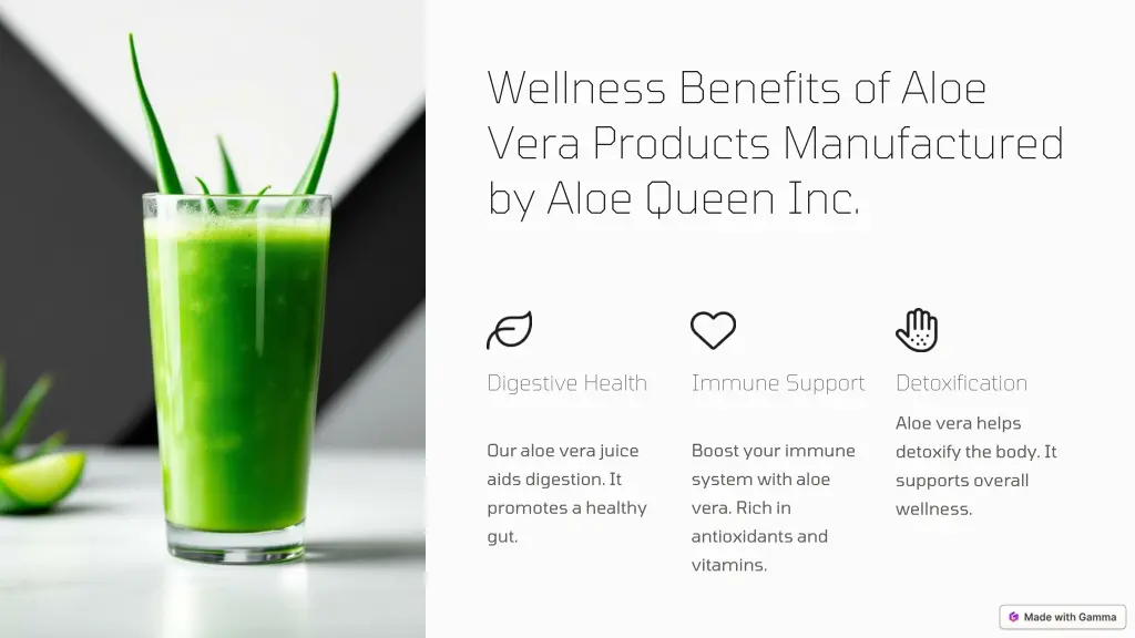 wellness benefits of aloe vera products