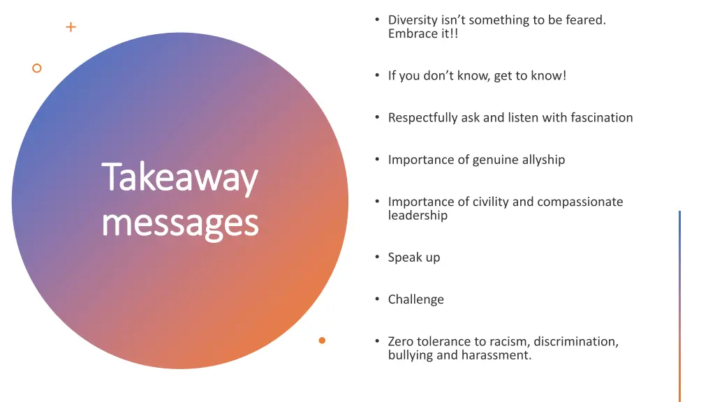 takeaway takeaway messages messages
