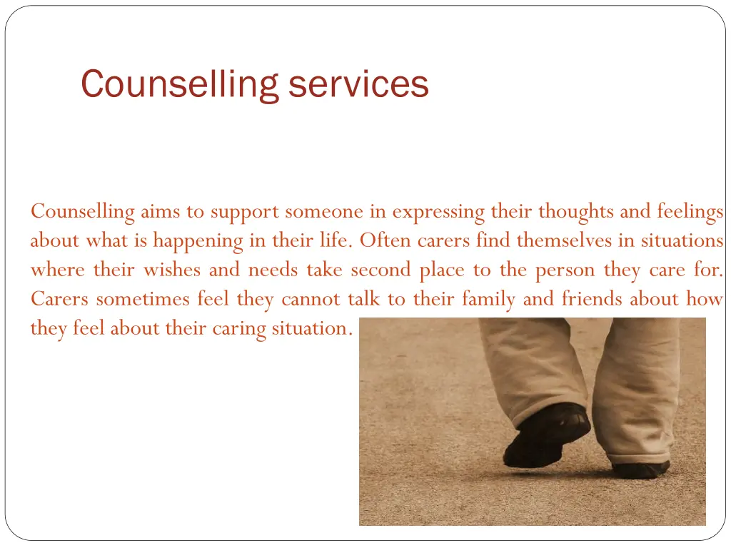 counselling services