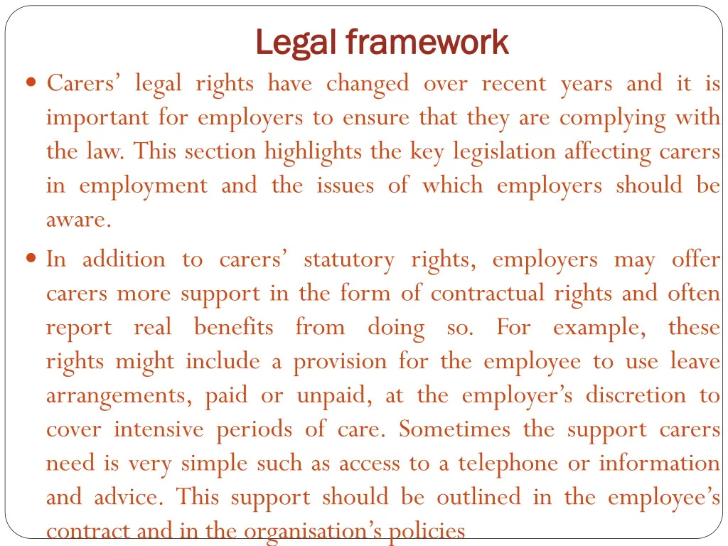 legal framework legal framework