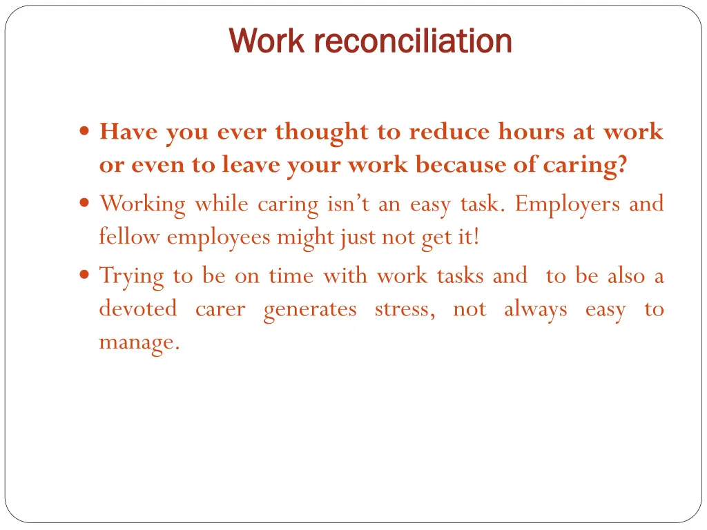 work reconciliation work reconciliation