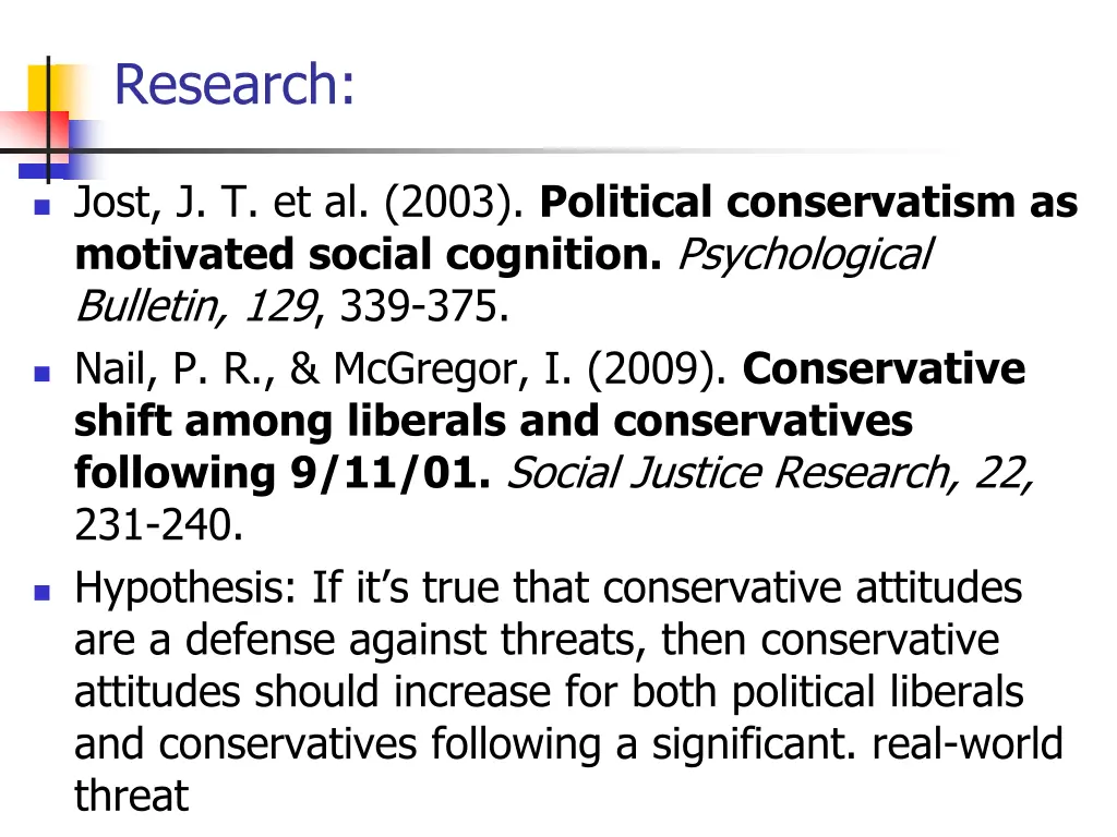 research
