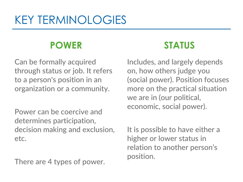 key terminologies 1