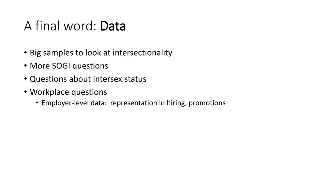 a final word data