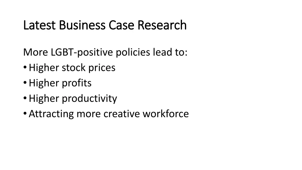 latest business case research latest business