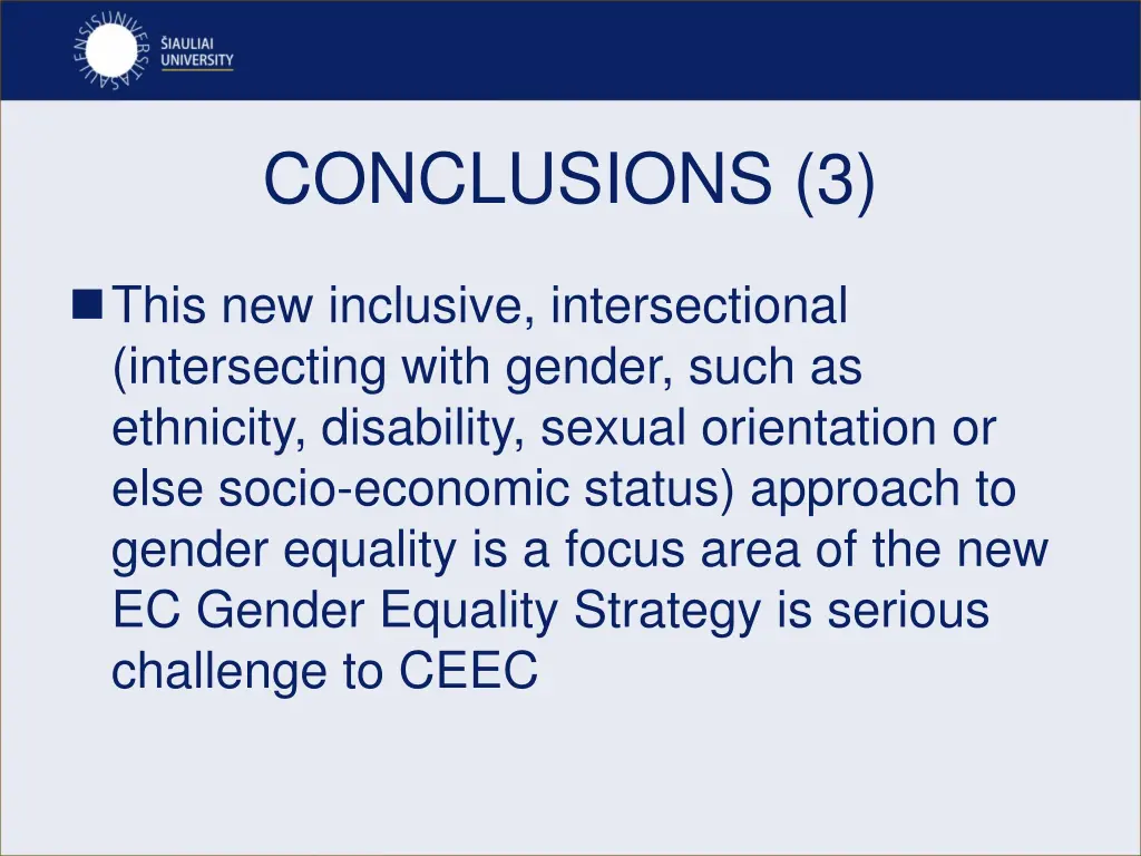 conclusions 3