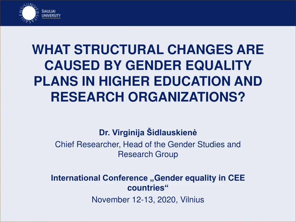 what structural changes are caused by gender