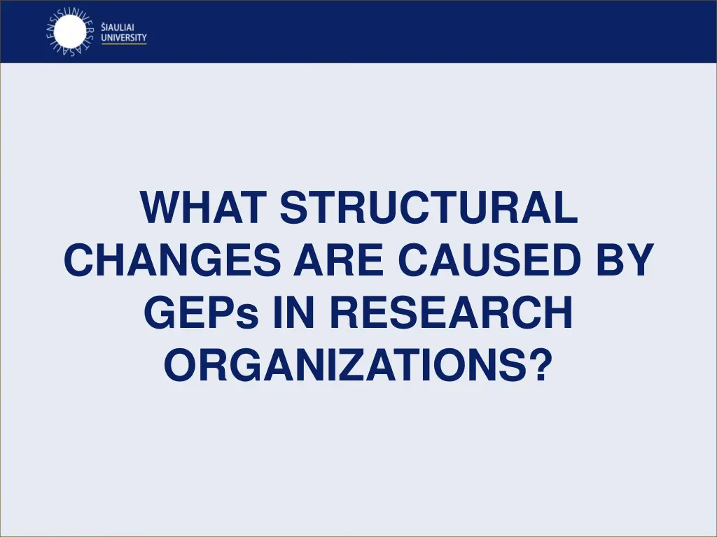 what structural changes are caused by geps