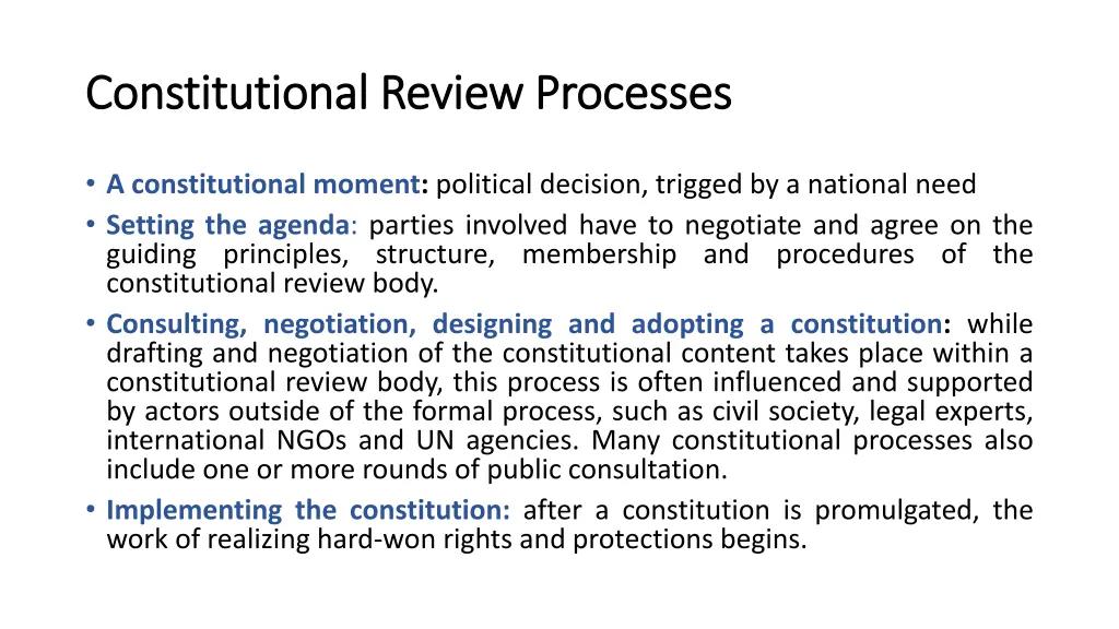 constitutional review processes constitutional