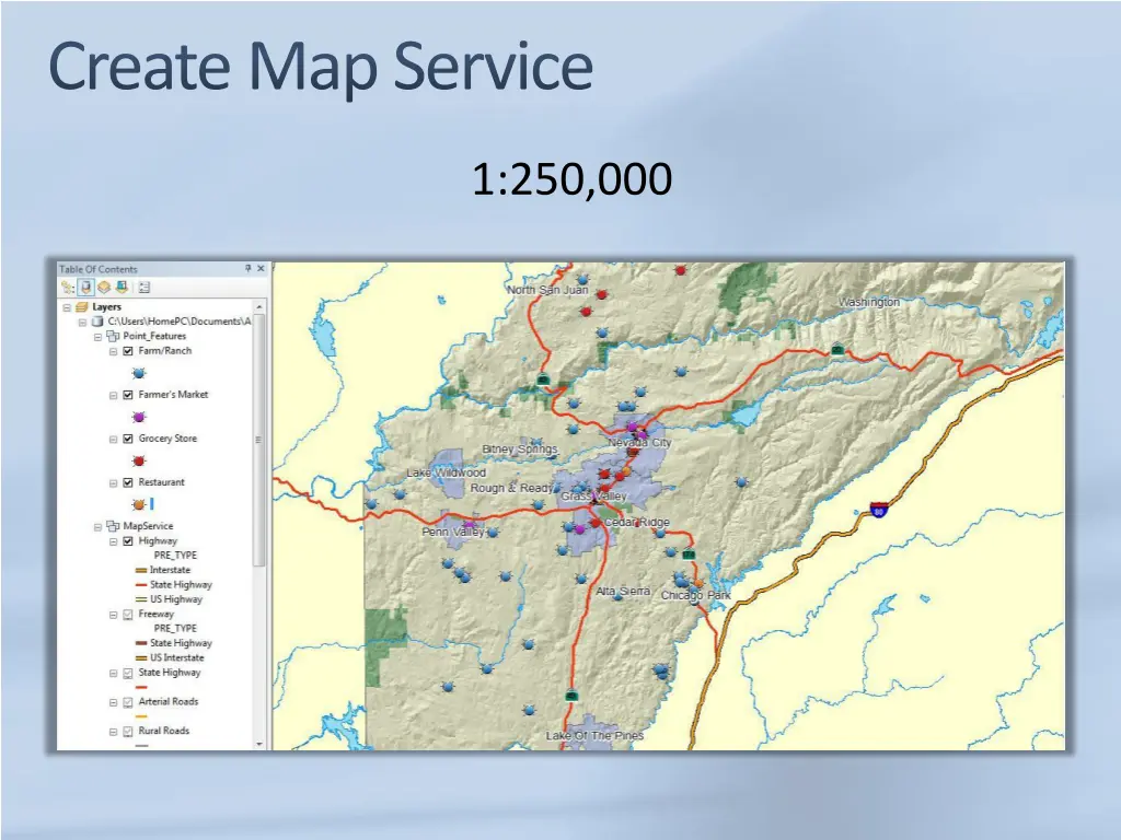 create map service 1