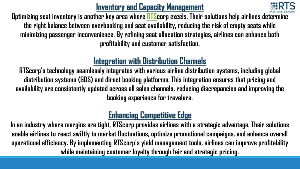 inventory and capacity management