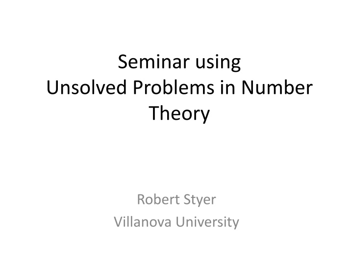 seminar using