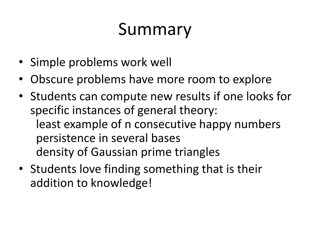 summary