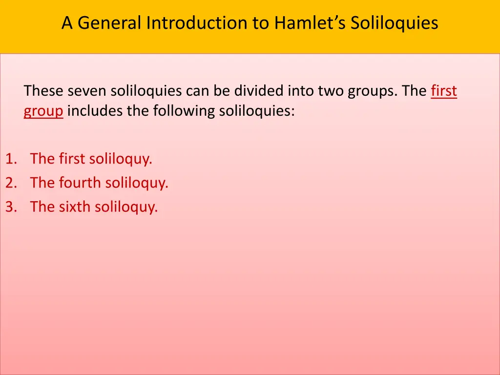 a general introduction to hamlet s soliloquies 1