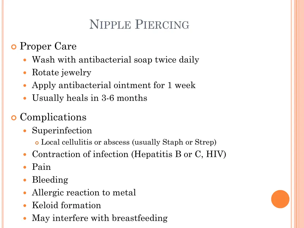 n ipple p iercing