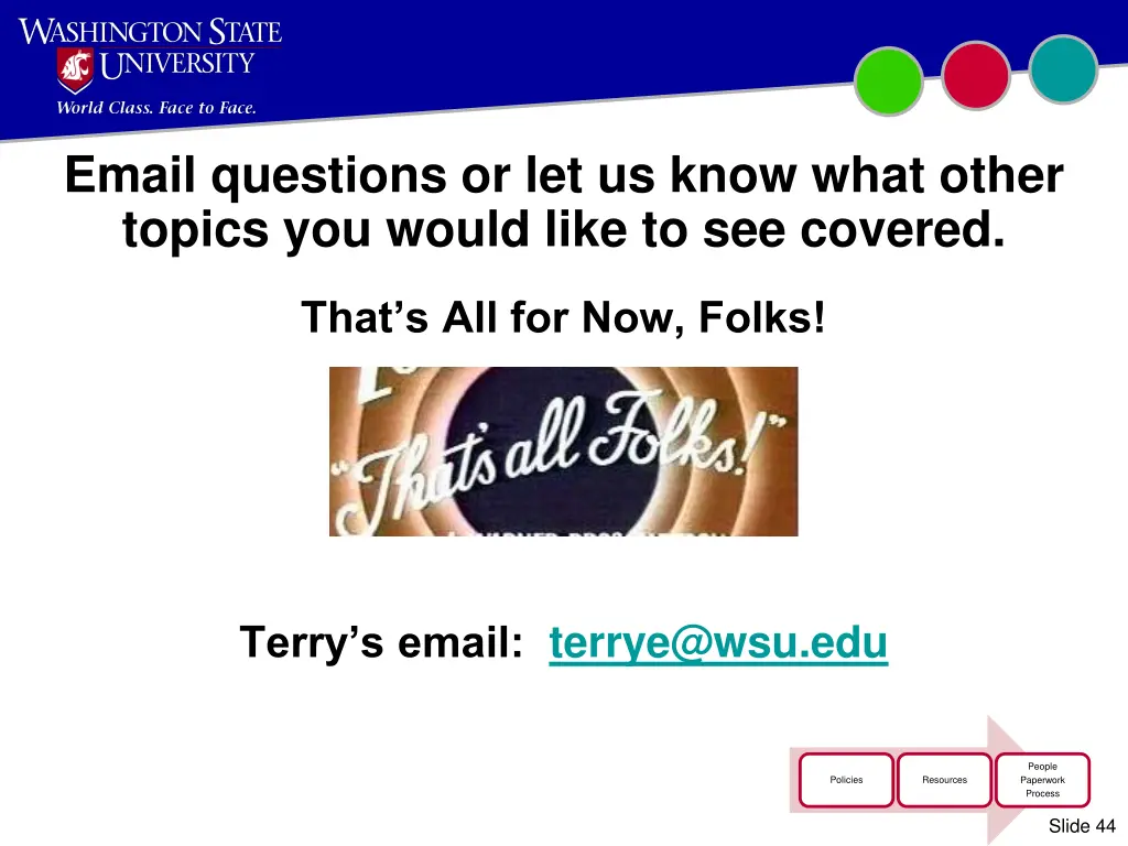 email questions or let us know what other topics