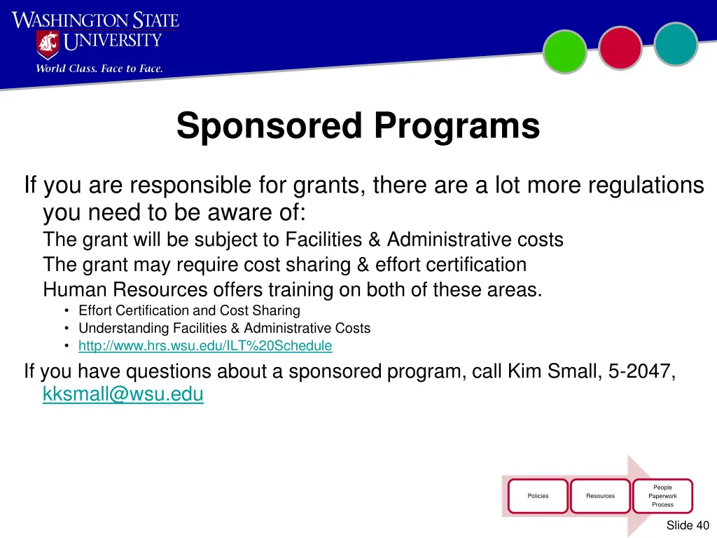 sponsored programs