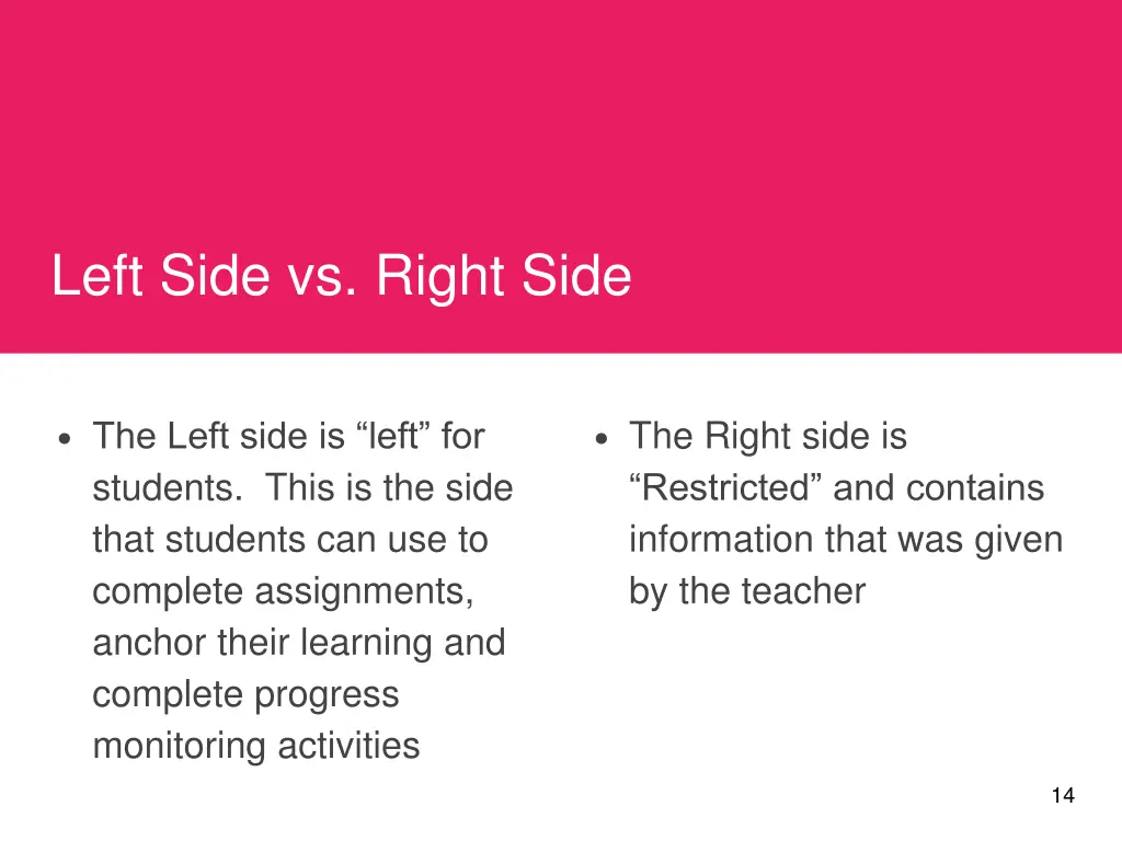 left side vs right side