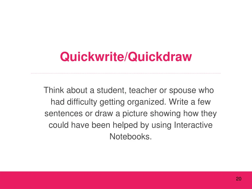 quickwrite quickdraw