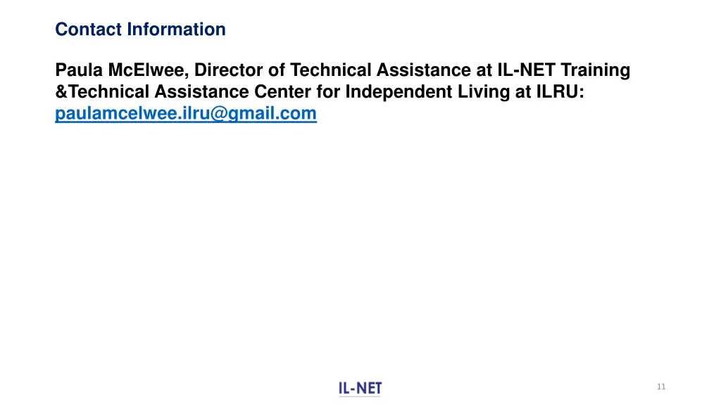 contact information