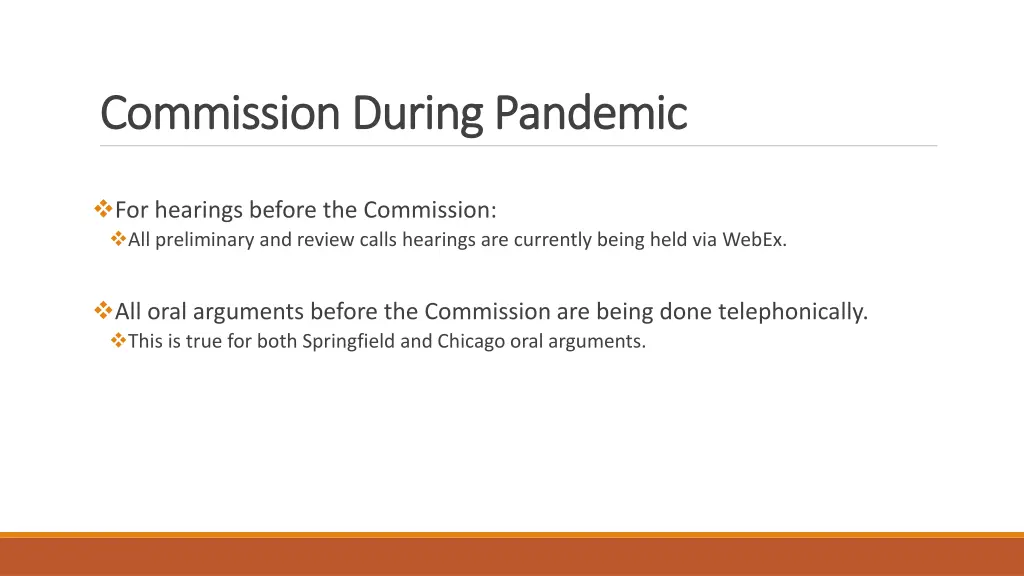 commission during pandemic commission during 4