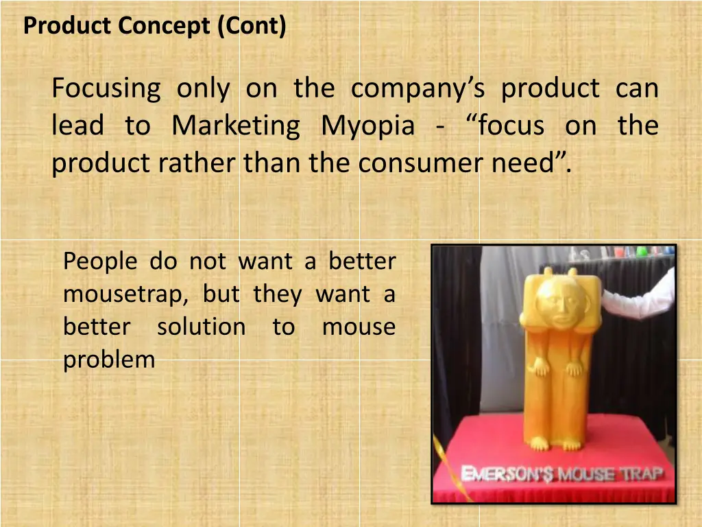 product concept cont