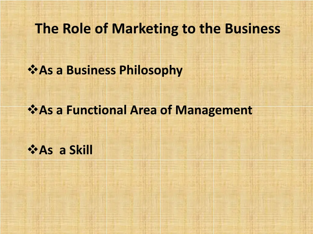 the role of marketing to the business