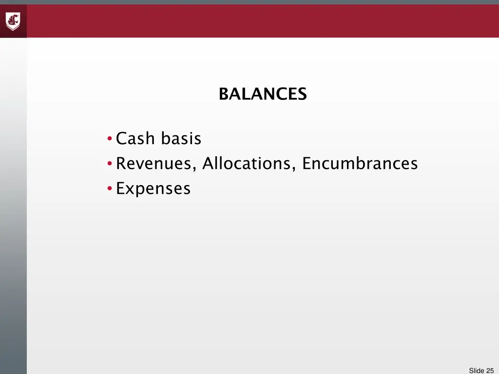 balances