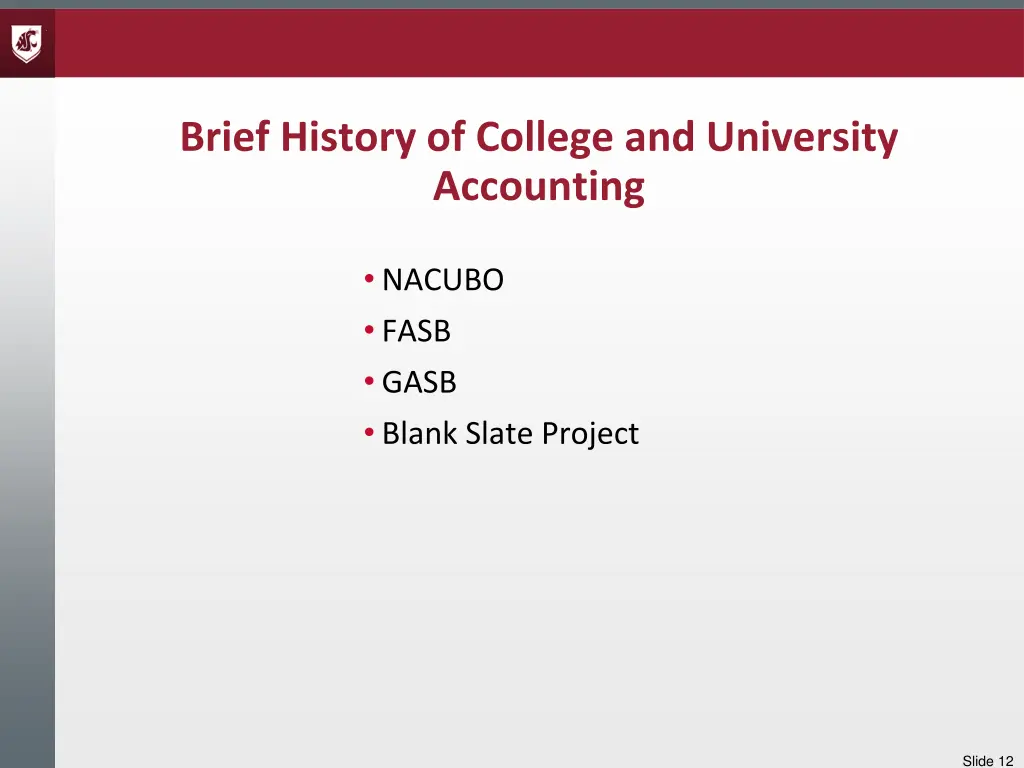 brief history of college and university accounting