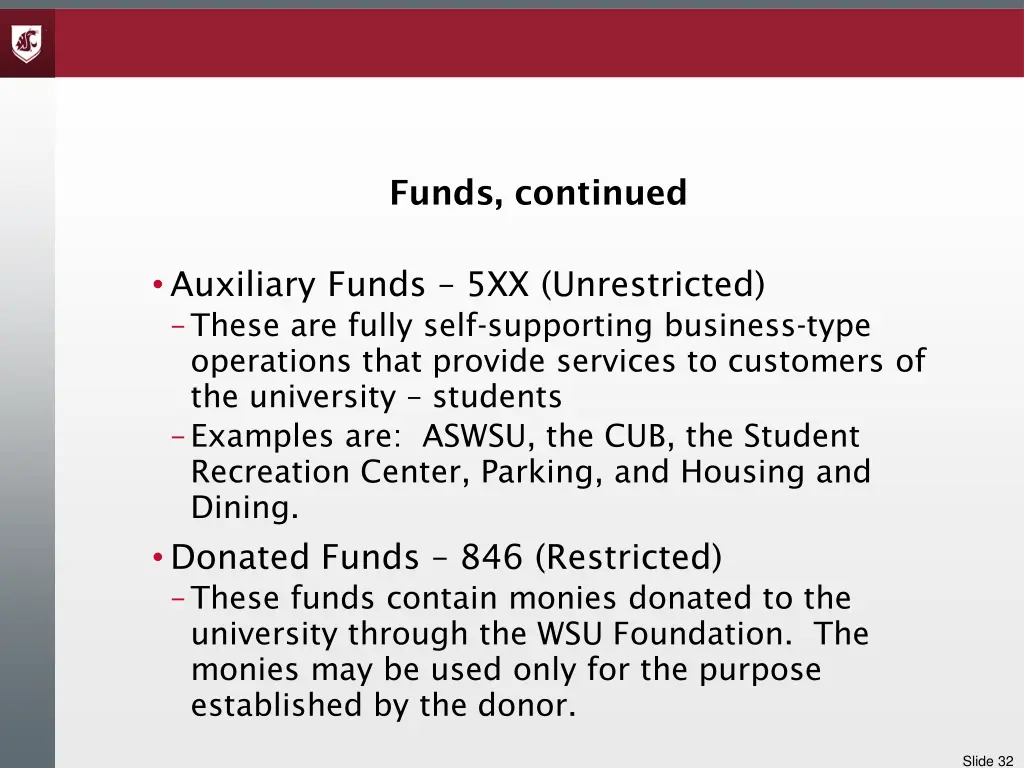 funds continued 3