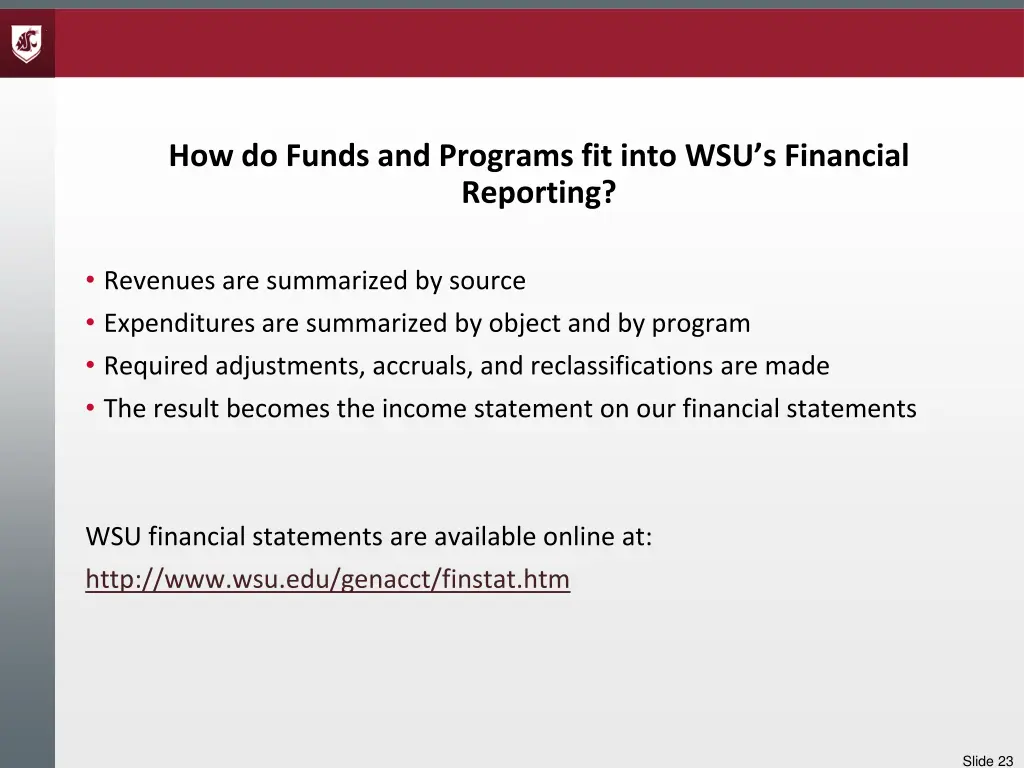 how do funds and programs fit into