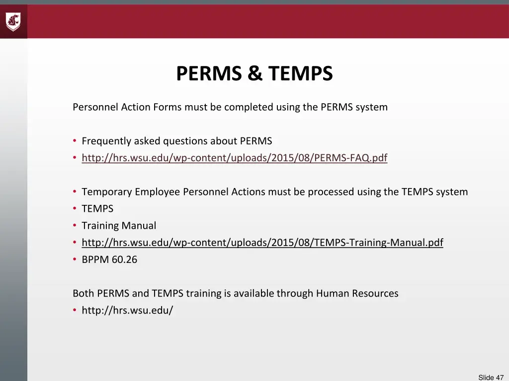 perms temps