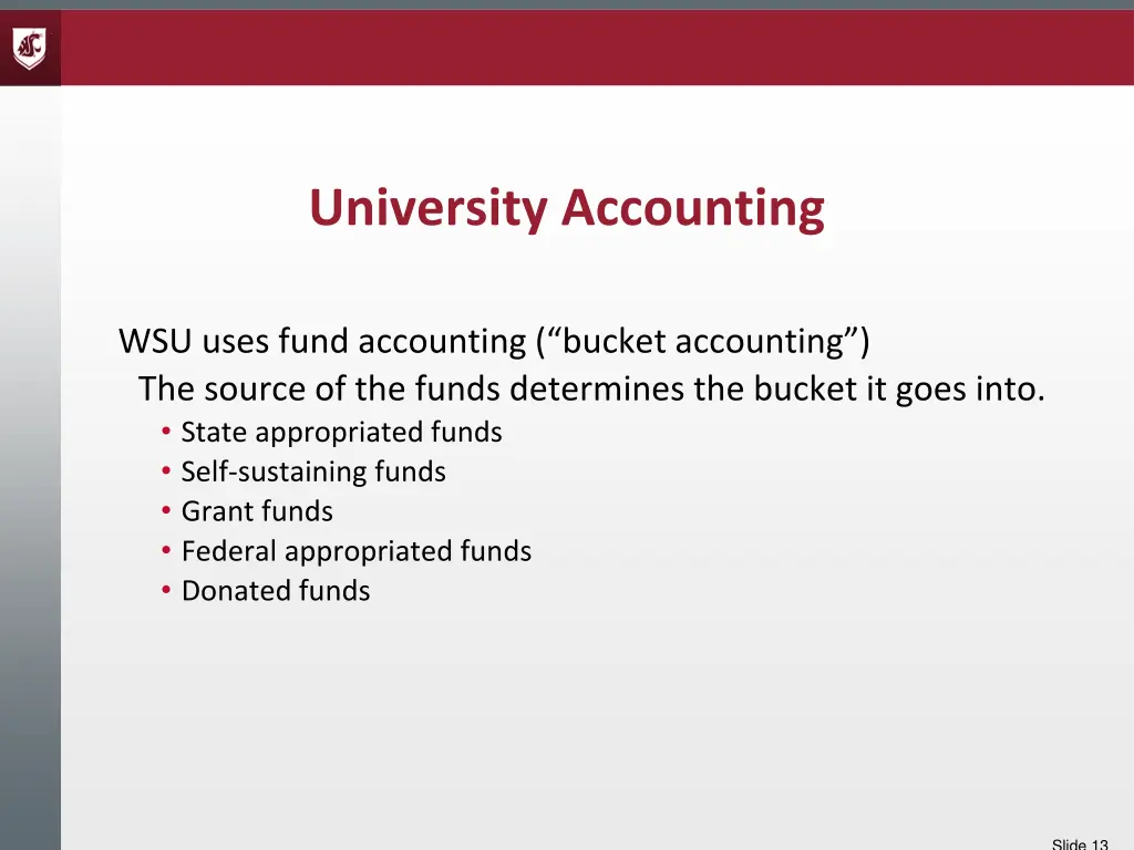 university accounting