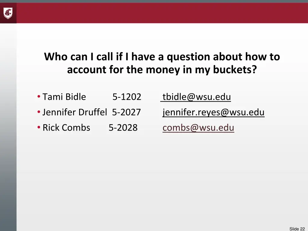 who can i call if i have a question about