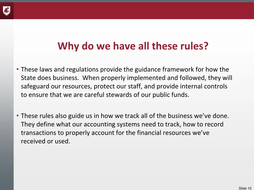 why do we have all these rules