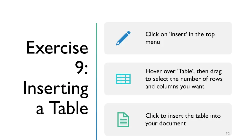 click on insert in the top menu
