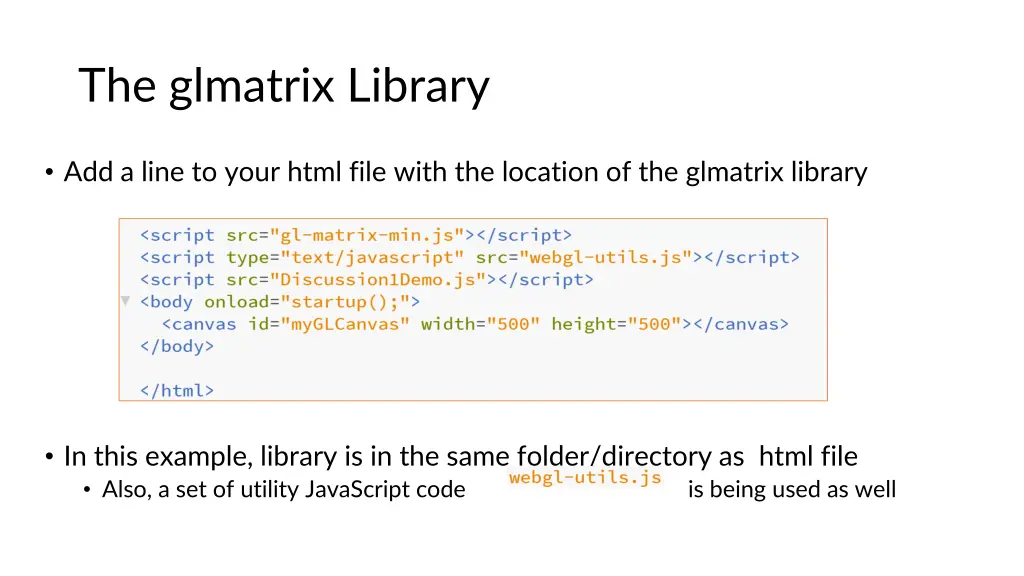 the glmatrix library 1