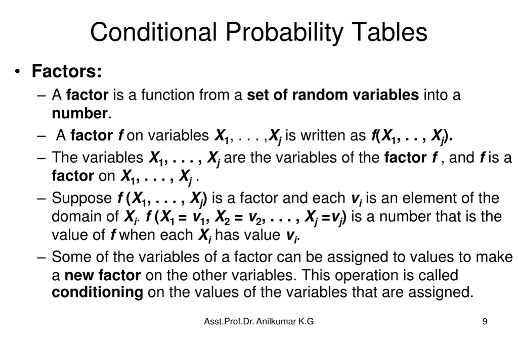conditional probability tables 4