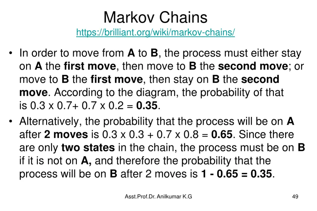 markov chains https brilliant org wiki markov 6