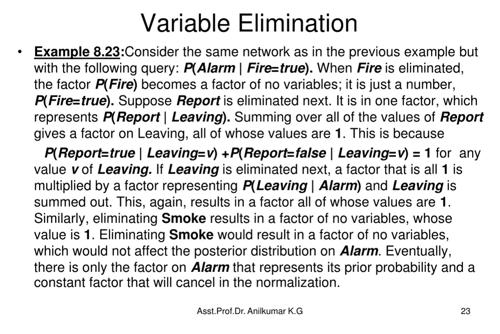 variable elimination 6