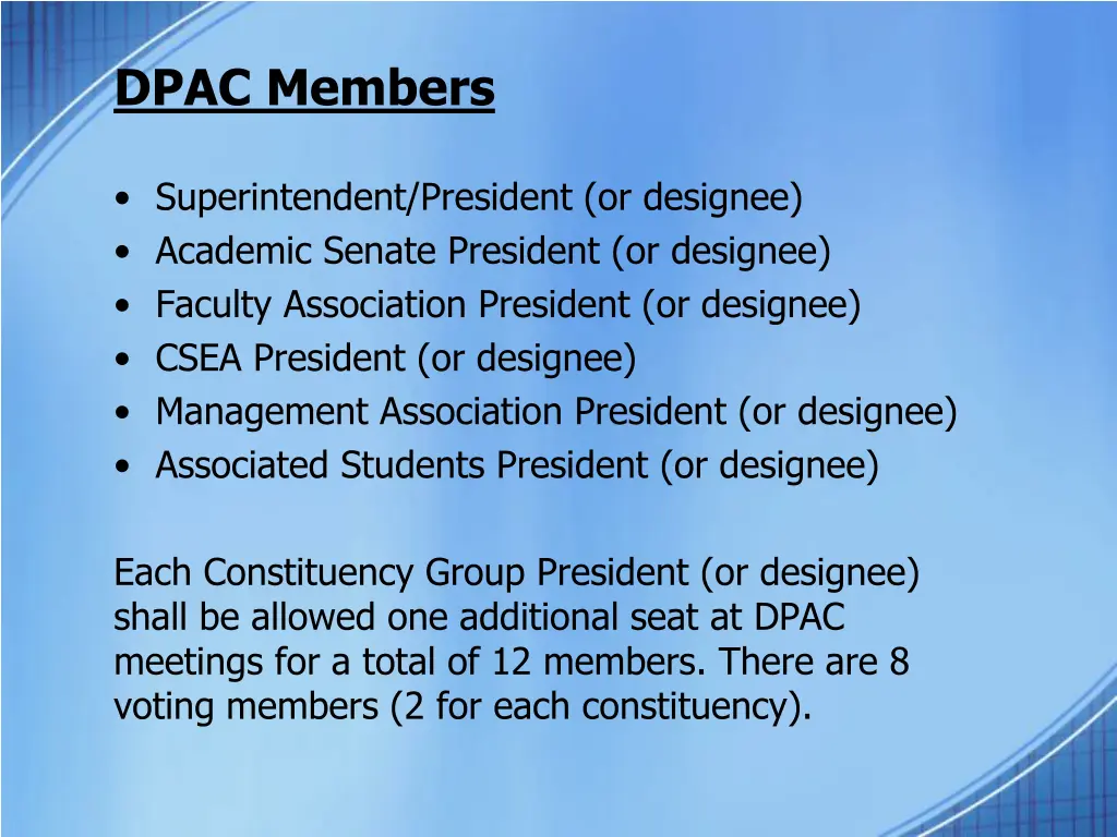 dpac members