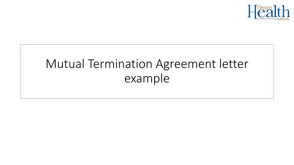 mutual termination agreement letter example