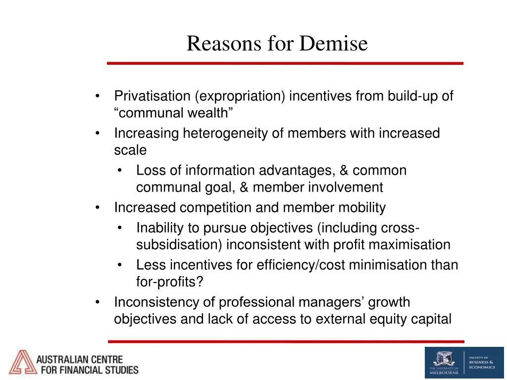reasons for demise